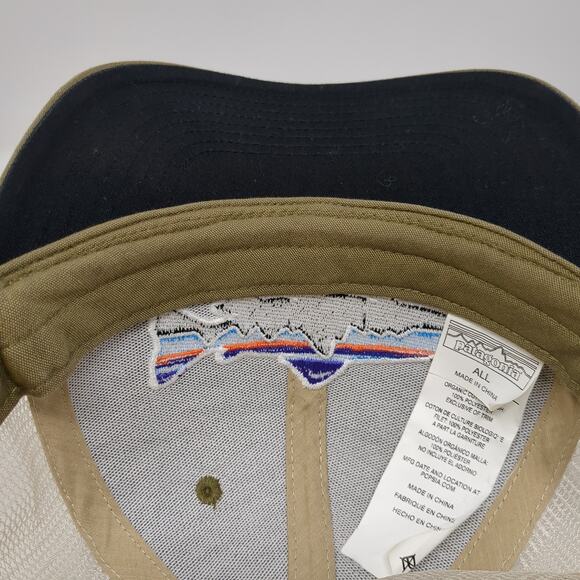 Patagonia Snapback Trucker Hat Brown One Size Adjustable Mesh Back Embroidered - Picture 8 of 9